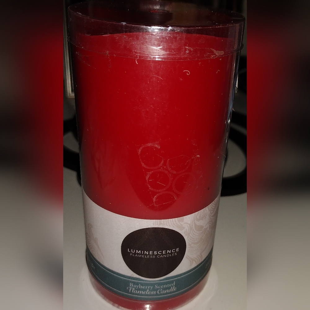 Luminescence Flameless Red Candle Michaels Bayberry Battery Operated